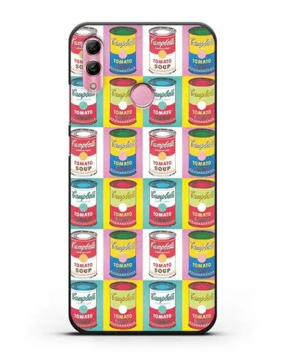 Чехол в стиле поп-арт Банки супа Кэмпбелл (Энди Уорхол) силиконовый для Honor 10 Lite