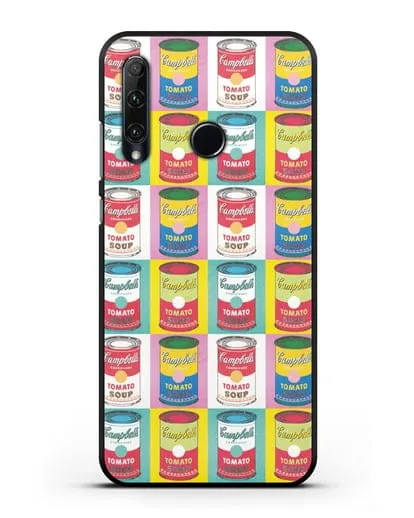Чехол в стиле поп-арт Банки супа Кэмпбелл (Энди Уорхол) силиконовый для Honor 20e
