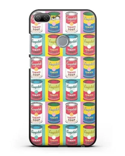 Чехол в стиле поп-арт Банки супа Кэмпбелл (Энди Уорхол) силиконовый для Honor 9 Lite