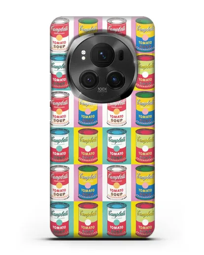 Чехол в стиле поп-арт Банки супа Кэмпбелл (Энди Уорхол) силиконовый для Honor Magic 6 Pro