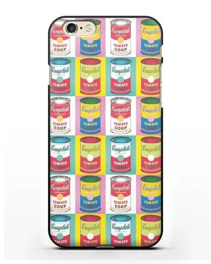 Чехол в стиле поп-арт Банки супа Кэмпбелл (Энди Уорхол) силиконовый для iPhone 6s