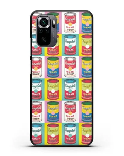Чехол в стиле поп-арт Банки супа Кэмпбелл (Энди Уорхол) силиконовый для Xiaomi Poco M5s