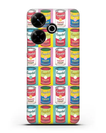 Чехол в стиле поп-арт Банки супа Кэмпбелл (Энди Уорхол) силиконовый для Xiaomi Poco M6