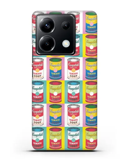 Чехол в стиле поп-арт Банки супа Кэмпбелл (Энди Уорхол) силиконовый для Xiaomi Poco X6