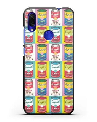 Чехол в стиле поп-арт Банки супа Кэмпбелл (Энди Уорхол) силиконовый для Xiaomi Redmi Note 7