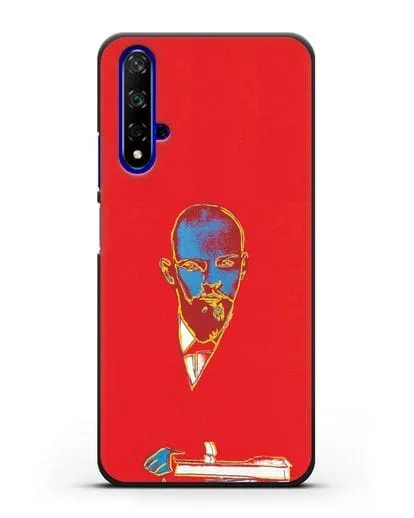 Чехол в стиле поп-арт Красный Ленин (Энди Уорхол) силиконовый для Honor 20