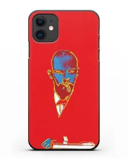 Чехол в стиле поп-арт Красный Ленин (Энди Уорхол) силиконовый для iPhone 11