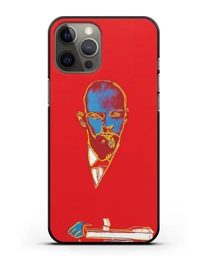 Чехол в стиле поп-арт Красный Ленин (Энди Уорхол) силиконовый для iPhone 12 Pro Max