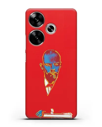 Чехол в стиле поп-арт Красный Ленин (Энди Уорхол) силиконовый для Xiaomi Poco F6
