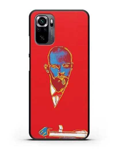 Чехол в стиле поп-арт Красный Ленин (Энди Уорхол) силиконовый для Xiaomi Poco M5s