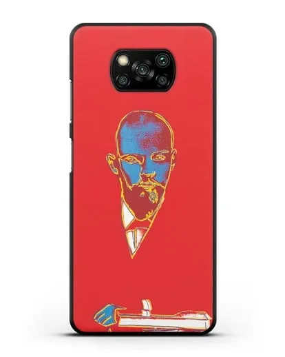 Чехол в стиле поп-арт Красный Ленин (Энди Уорхол) силиконовый для Xiaomi Poco X3