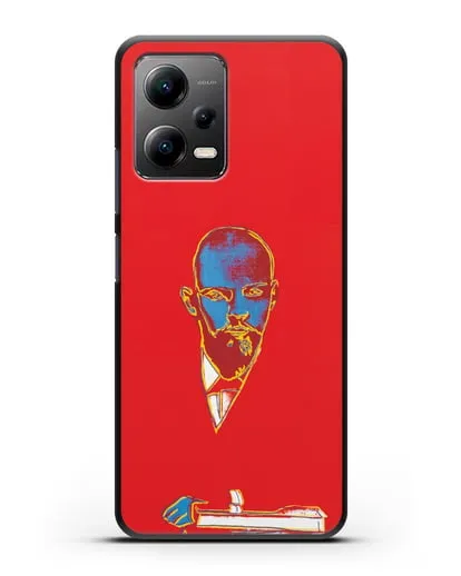 Чехол в стиле поп-арт Красный Ленин (Энди Уорхол) силиконовый для Xiaomi Poco X5