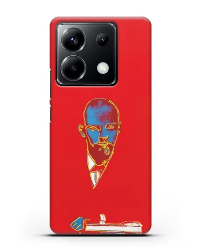 Чехол в стиле поп-арт Красный Ленин (Энди Уорхол) силиконовый для Xiaomi Poco X6