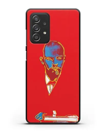 Чехол в стиле поп-арт Красный Ленин (Энди Уорхол) силиконовый для Samsung Galaxy A53