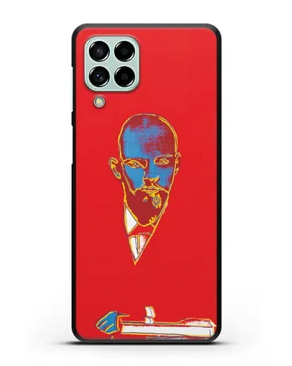 Чехол в стиле поп-арт Красный Ленин (Энди Уорхол) силиконовый для Samsung Galaxy M53 [SM-M536]