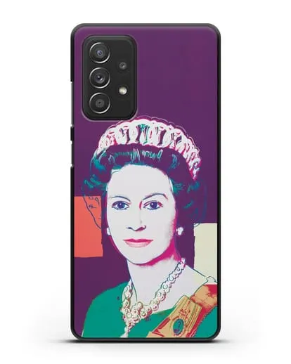 Чехол в стиле поп-арт Королева Елизавета (Энди Уорхол) силиконовый для Samsung Galaxy A53