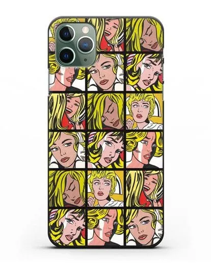Чехол в стиле поп-арт Комикс (Рой Лихтенштейн) силиконовый для iPhone 11 Pro