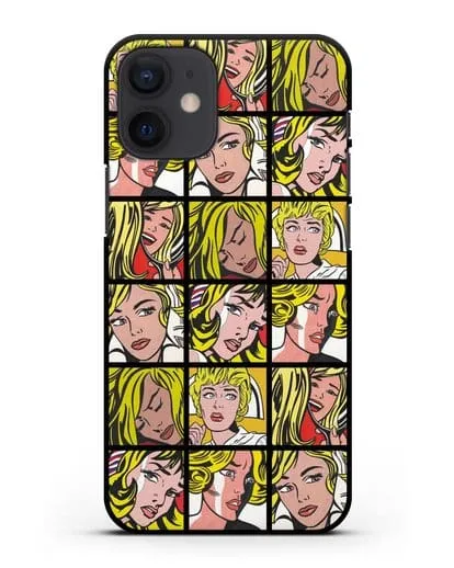 Чехол в стиле поп-арт Комикс (Рой Лихтенштейн) силиконовый для iPhone 12 mini