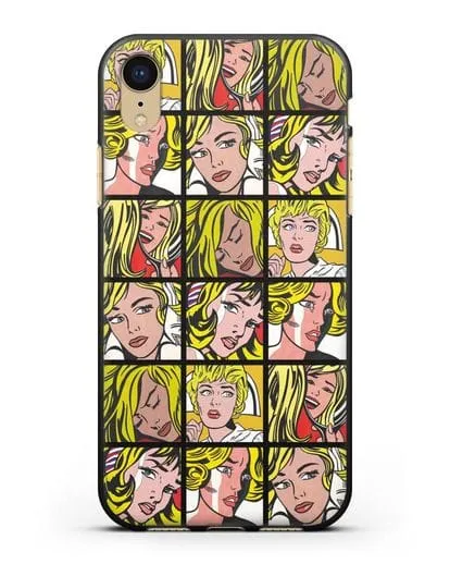 Чехол в стиле поп-арт Комикс (Рой Лихтенштейн) силиконовый для iPhone XR