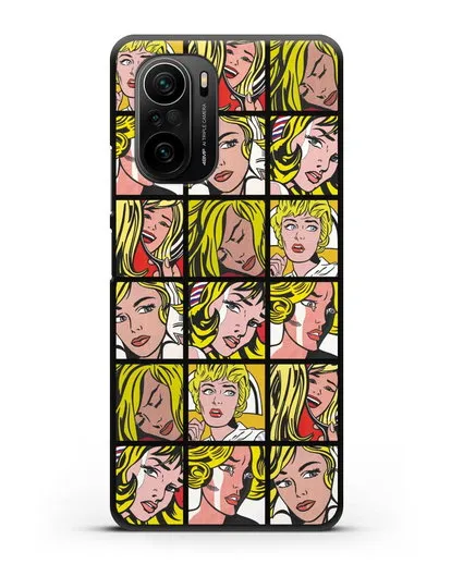 Чехол в стиле поп-арт Комикс (Рой Лихтенштейн) силиконовый для Xiaomi Poco F3
