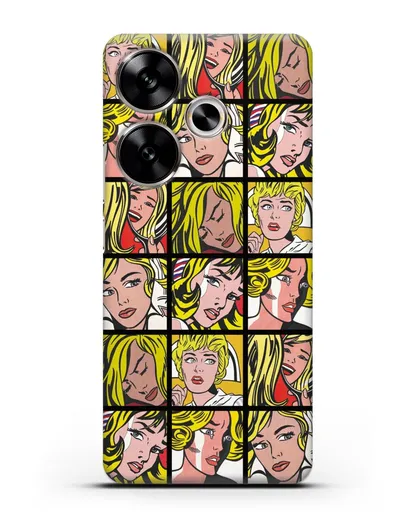 Чехол в стиле поп-арт Комикс (Рой Лихтенштейн) силиконовый для Xiaomi Poco F6