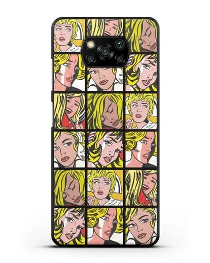 Чехол в стиле поп-арт Комикс (Рой Лихтенштейн) силиконовый для Xiaomi Poco X3