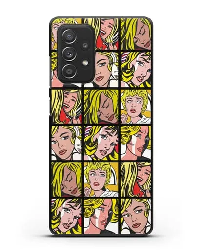 Чехол в стиле поп-арт Комикс (Рой Лихтенштейн) силиконовый для Samsung Galaxy A53