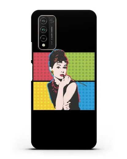 Чехол в стиле поп-арт Рука с пистолетом силиконовый для Honor 10X Lite