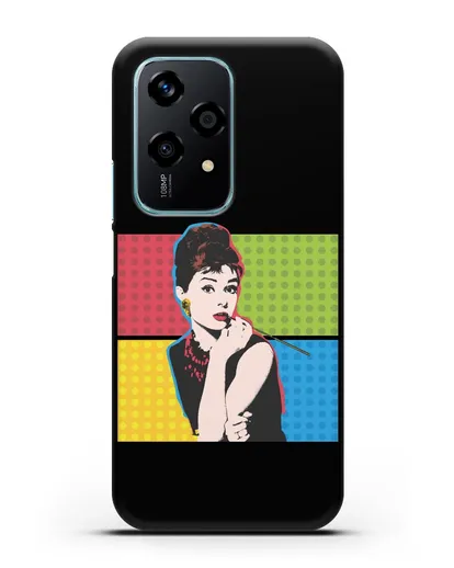 Чехол в стиле поп-арт Рука с пистолетом силиконовый для Honor 200 Lite