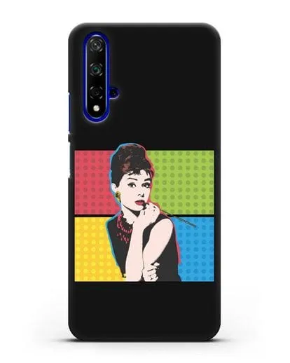 Чехол в стиле поп-арт Рука с пистолетом силиконовый для Honor 20