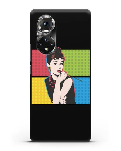 Чехол в стиле поп-арт Рука с пистолетом силиконовый для Honor 50 Pro