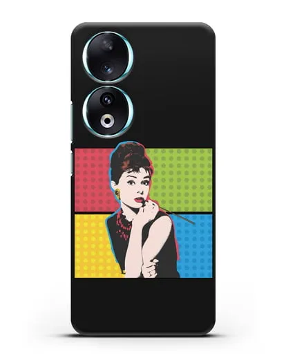 Чехол в стиле поп-арт Рука с пистолетом силиконовый для Honor 90