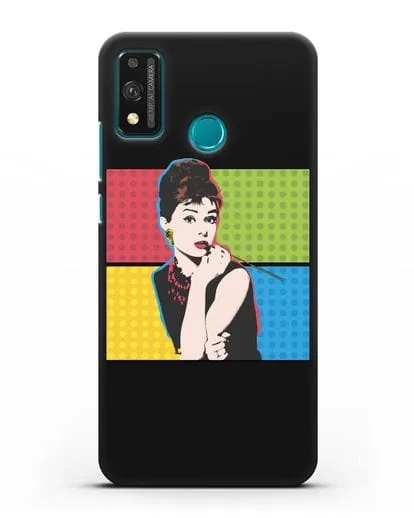 Чехол в стиле поп-арт Рука с пистолетом силиконовый для Honor 9X lite