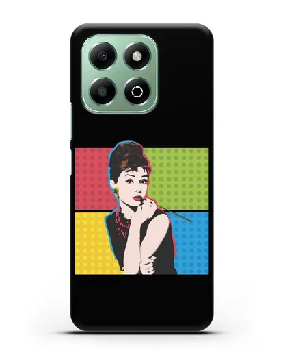 Чехол в стиле поп-арт Рука с пистолетом силиконовый для Honor X6b