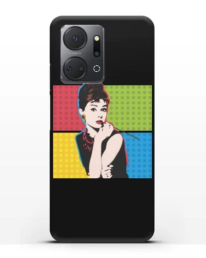 Чехол в стиле поп-арт Рука с пистолетом силиконовый для Honor X7a