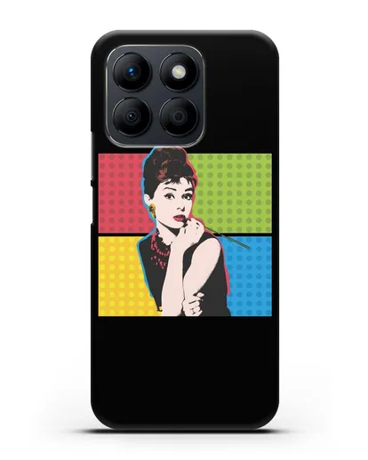 Чехол в стиле поп-арт Рука с пистолетом силиконовый для Honor X8b