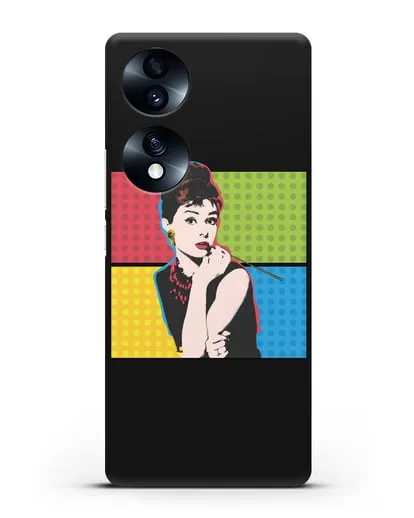 Чехол в стиле поп-арт Рука с пистолетом силиконовый для Honor 70