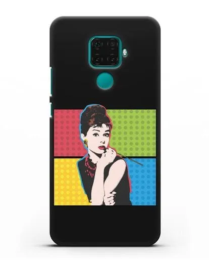 Чехол в стиле поп-арт Рука с пистолетом силиконовый для Huawei Mate 30 Lite