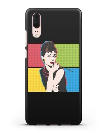 Чехол в стиле поп-арт Рука с пистолетом силиконовый для Huawei P20