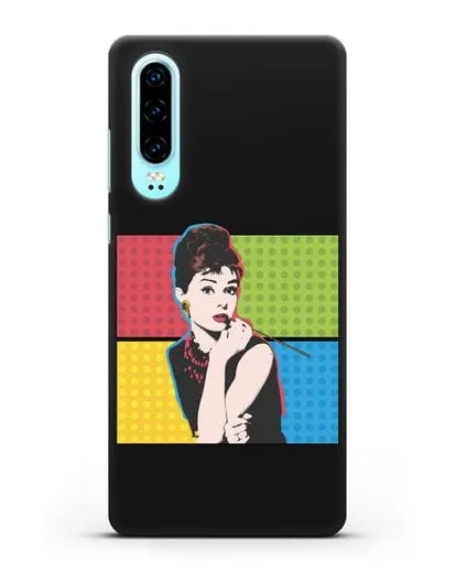 Чехол в стиле поп-арт Рука с пистолетом силиконовый для Huawei P30