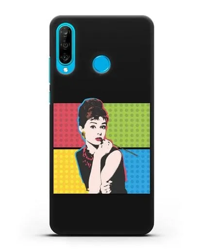 Чехол в стиле поп-арт Рука с пистолетом силиконовый для Huawei P30 Lite