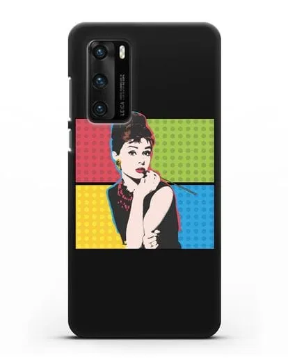 Чехол в стиле поп-арт Рука с пистолетом силиконовый для Huawei P40