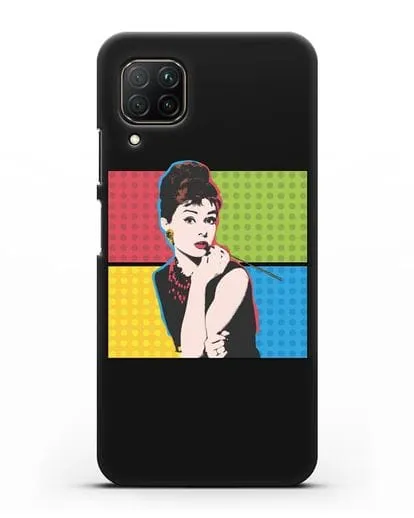 Чехол в стиле поп-арт Рука с пистолетом силиконовый для Huawei P40 lite