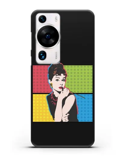 Чехол в стиле поп-арт Рука с пистолетом силиконовый для Huawei P60 Pro