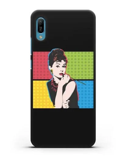 Чехол в стиле поп-арт Рука с пистолетом силиконовый для Huawei Y6 2019