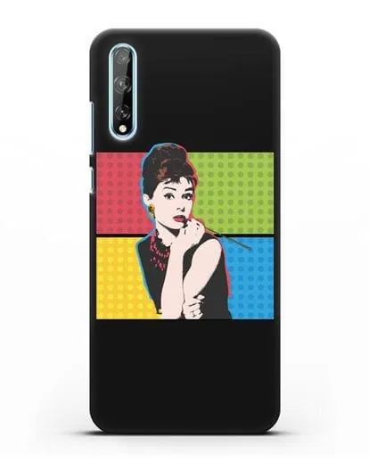 Чехол в стиле поп-арт Рука с пистолетом силиконовый для Huawei Y8P