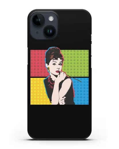 Чехол в стиле поп-арт Рука с пистолетом силиконовый для iPhone 14