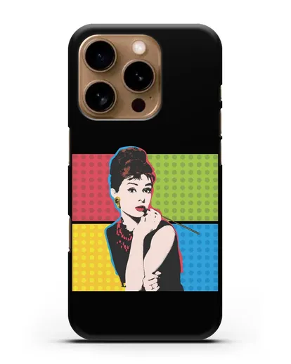 Чехол в стиле поп-арт Рука с пистолетом силиконовый для iPhone 16 Pro