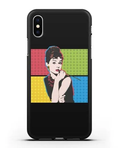 Чехол в стиле поп-арт Рука с пистолетом силиконовый для iPhone X