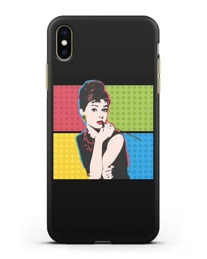 Чехол в стиле поп-арт Рука с пистолетом силиконовый для iPhone XS Max